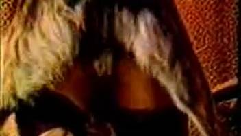 Canine penetrates female in the vagina during webcam sessions