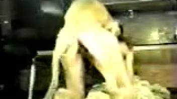 Homemade bestiality video featuring a woman and her pet dog