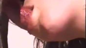 Pregnant tramp incredible doggy style sex in homemade clip