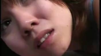 Attractive Asian slut gets pounded by her adorable dog
