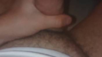 Guy enjoys hot snails crawling all over his dick