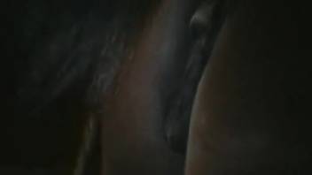 Mature vagina being deeply penetrated by a hung stud