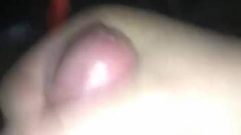 Guy is set to offer his thick dick to a hot bitch