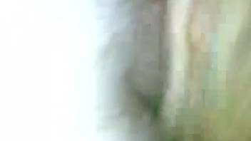 Playful guy banging a hot chick from behind