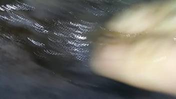 Dude fingering a mare's hot asshole on camera