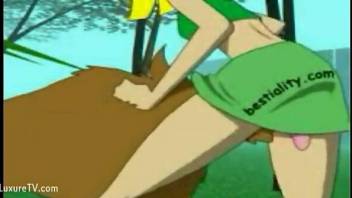 Scooby Doo-style bestiality cartoon with hot fucking