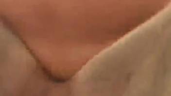 Man employs his dick to satisfy a female animal's vagina