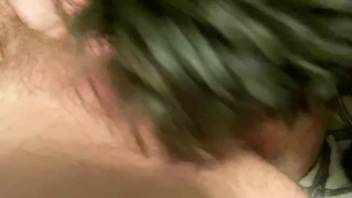 Attractive beast tonguing that cunt in close-up shots