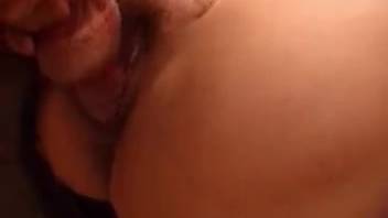 Butt to butt doggy-style intercourse video with my aroused spouse